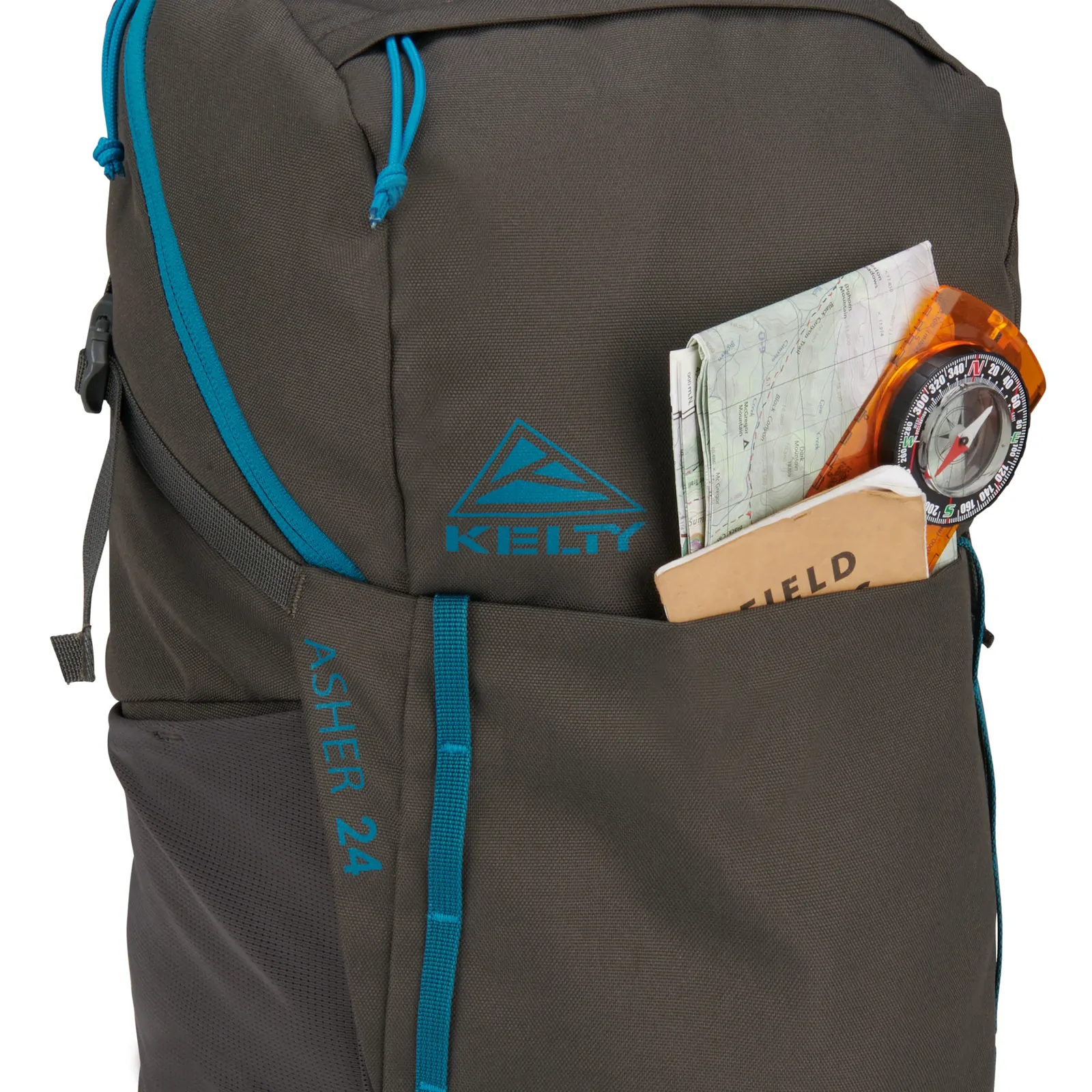 Kelty Asher 24L Backpack Bag in Beluga/Stormy Blue - Image 4