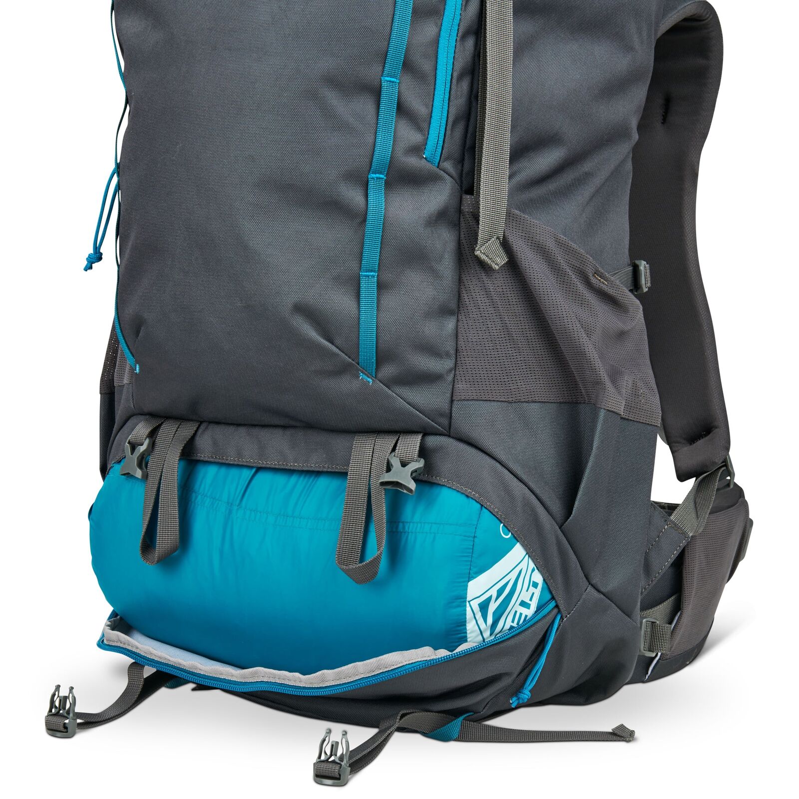 KELTY Asher Backpack Bag Rucksack Hiking Camping 65L (Beluga/Storm Blue) - Image 3