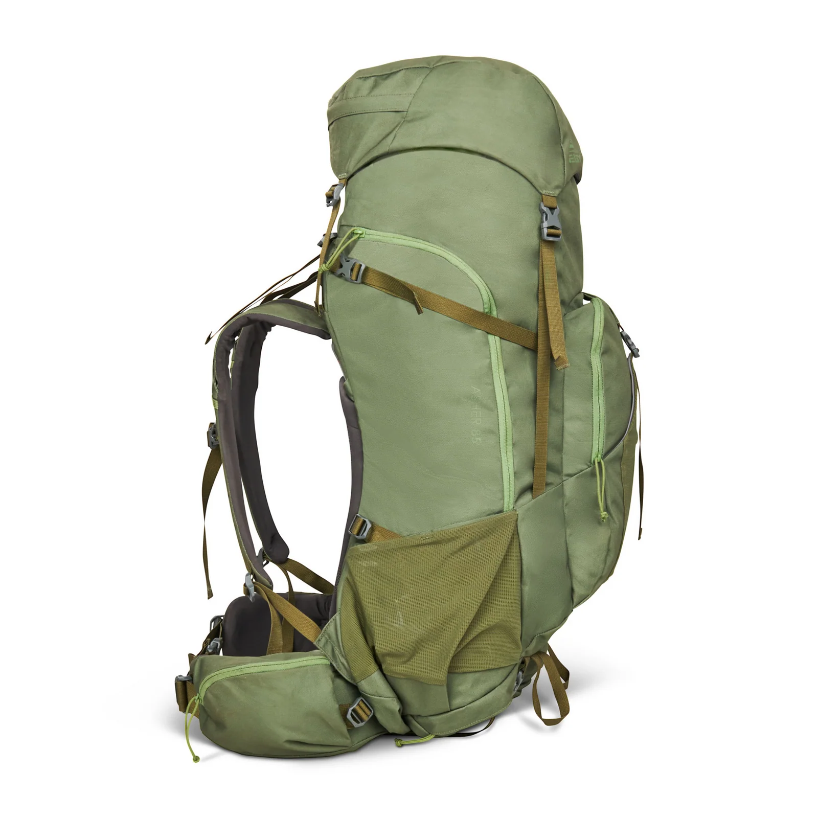 KELTY Asher Backpack Bag Travel Hiking Pack 85L (Winter Moss/Dill) - Image 2