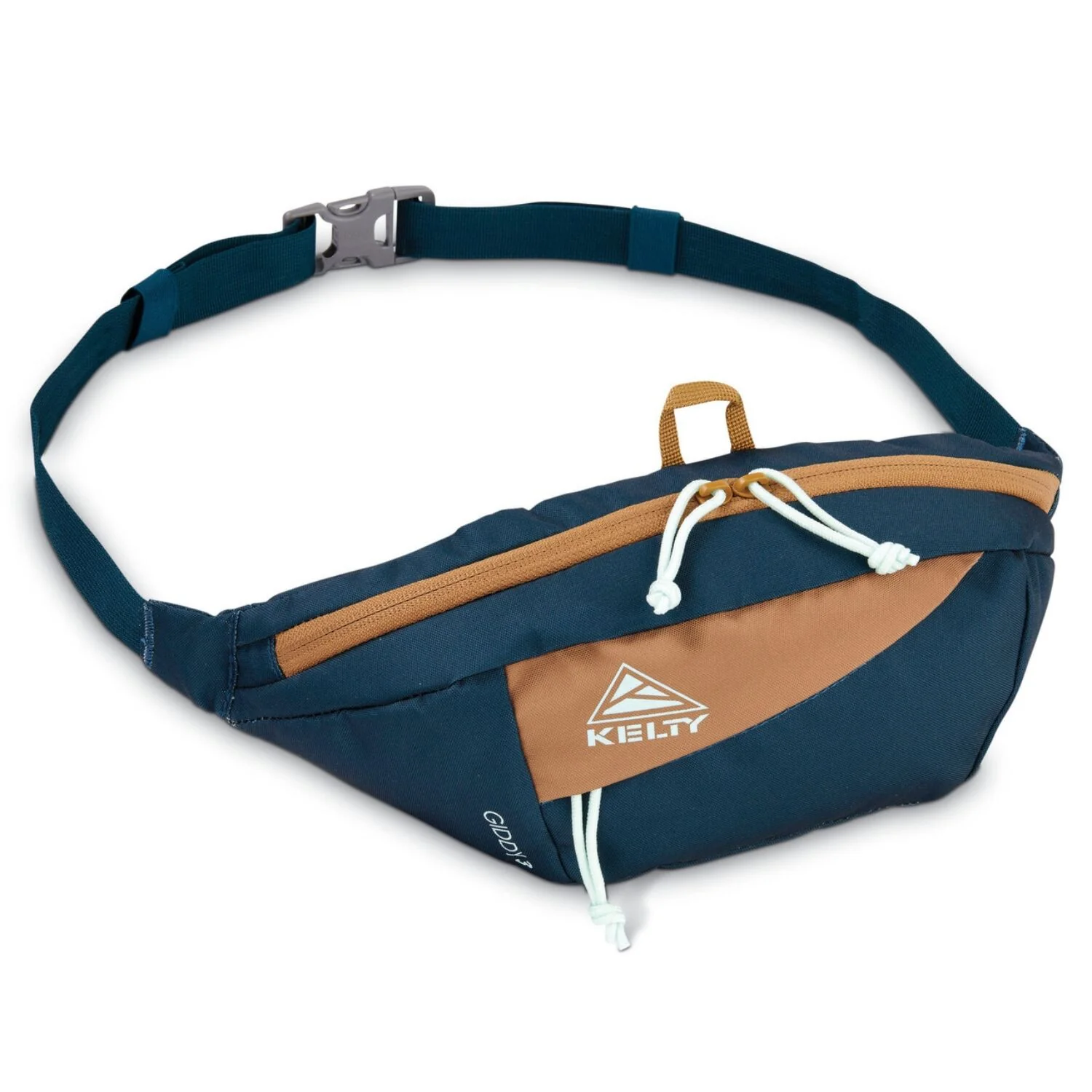 KELTY Giddy 3 Slingbag 3L Crossbody Hip Pack Bag - Reflecting Pond/Dull Gold - Image 2