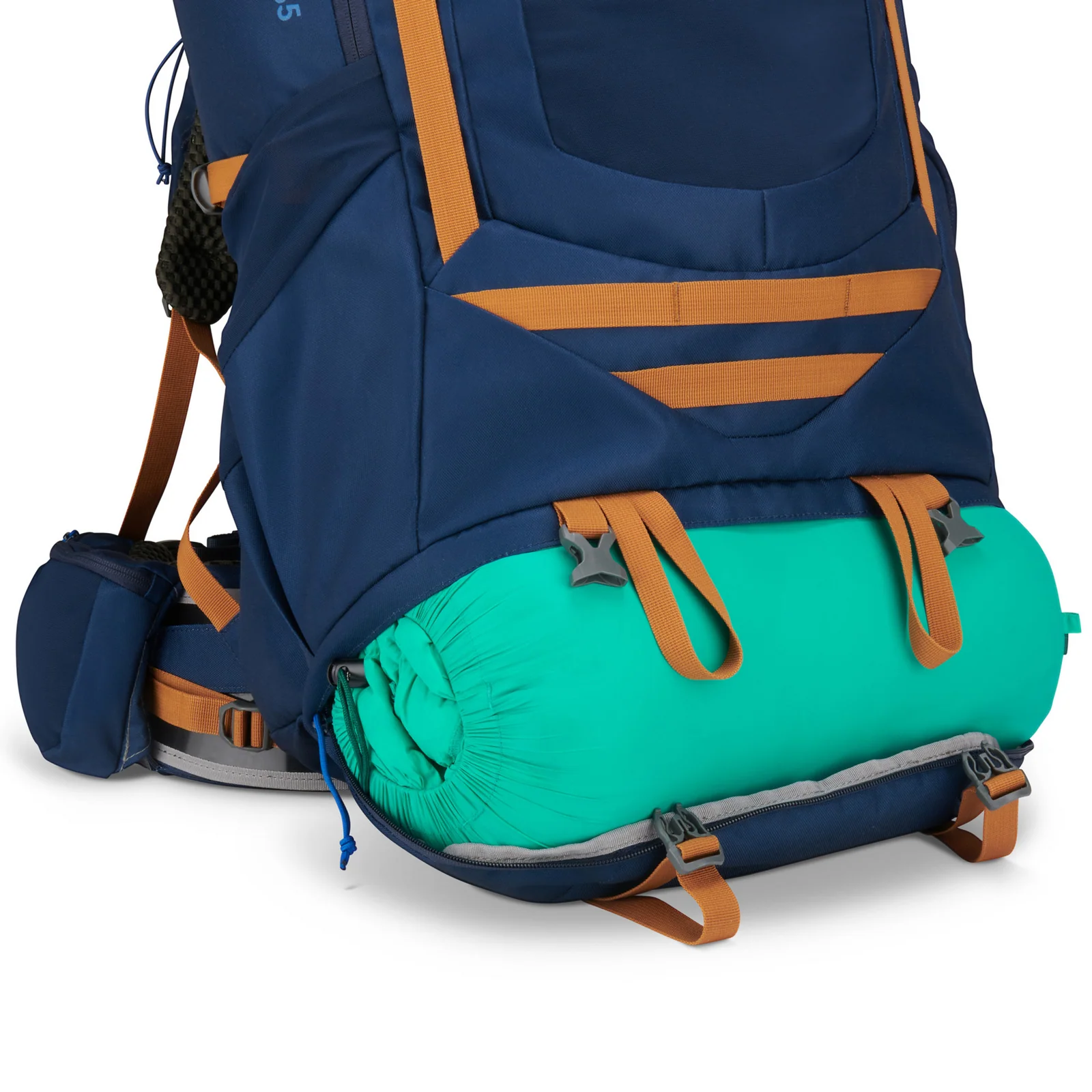 KELTY Glendale Pageant Backpack Bag Hiking Camping Travel Pack 85L (Blue/Cathay Spice) - Image 5