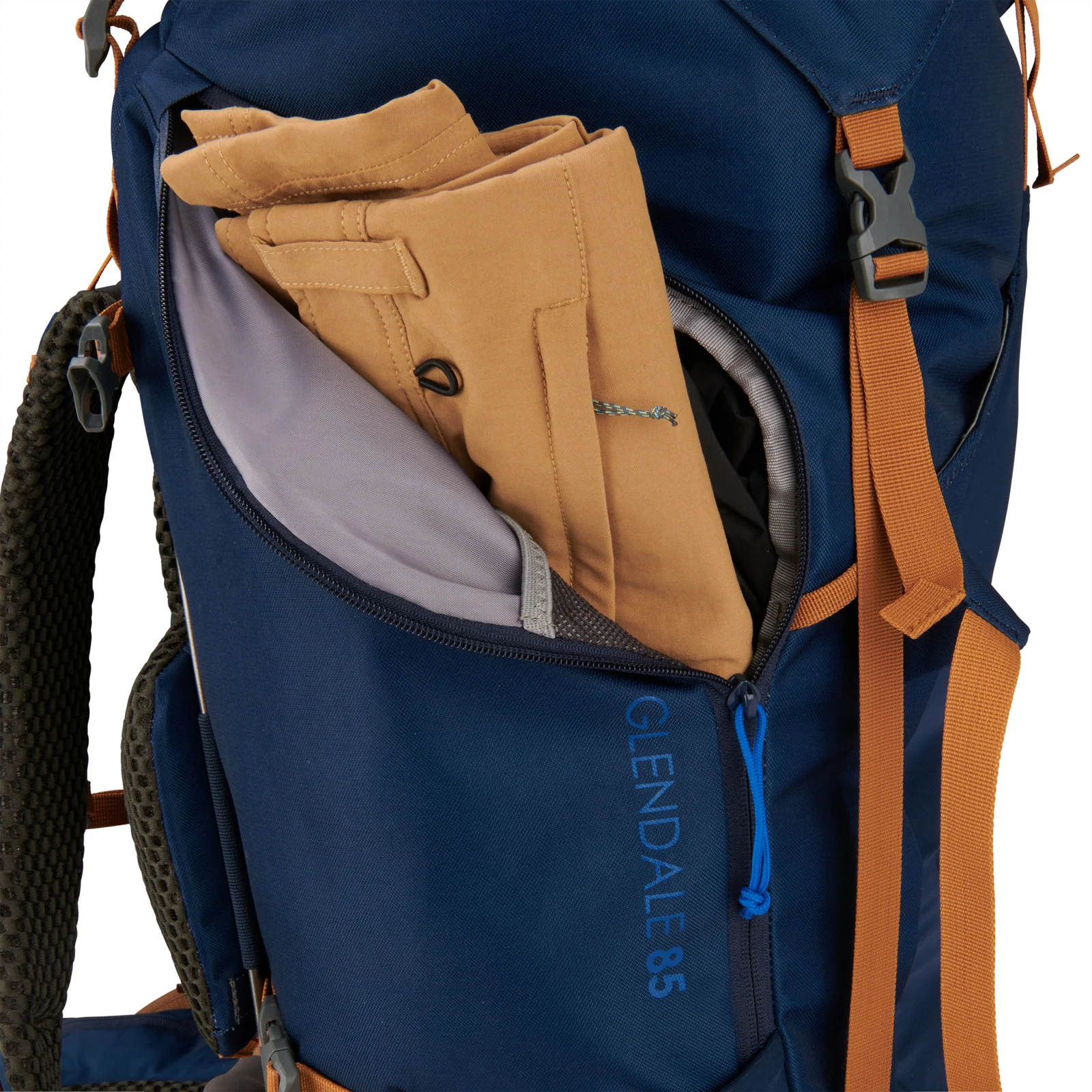 KELTY Glendale Pageant Backpack Bag Hiking Camping Travel Pack 85L (Blue/Cathay Spice) - Image 9