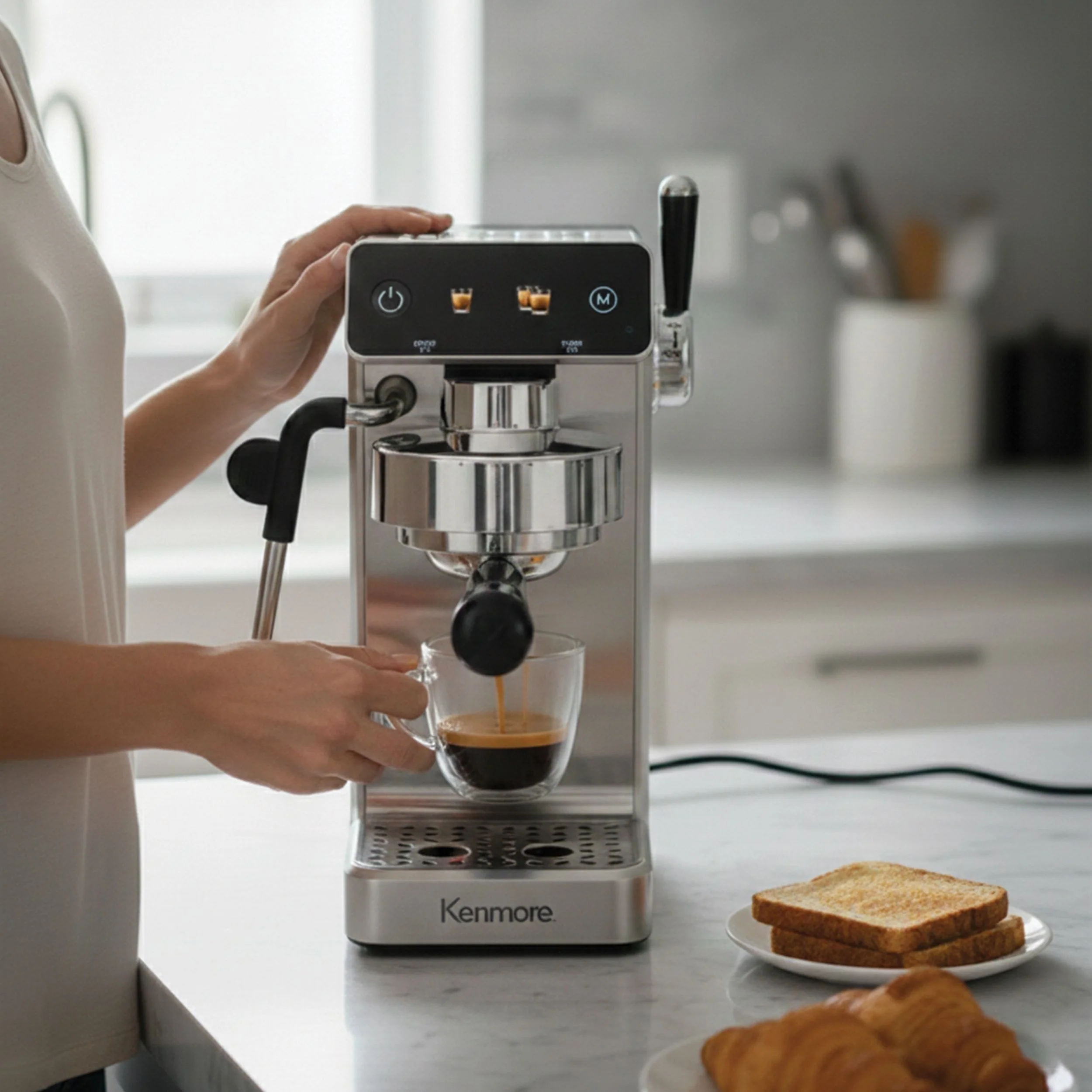 Kenmore Dualis Espresso Machine 1.2L Tank (Stainless) - Image 2
