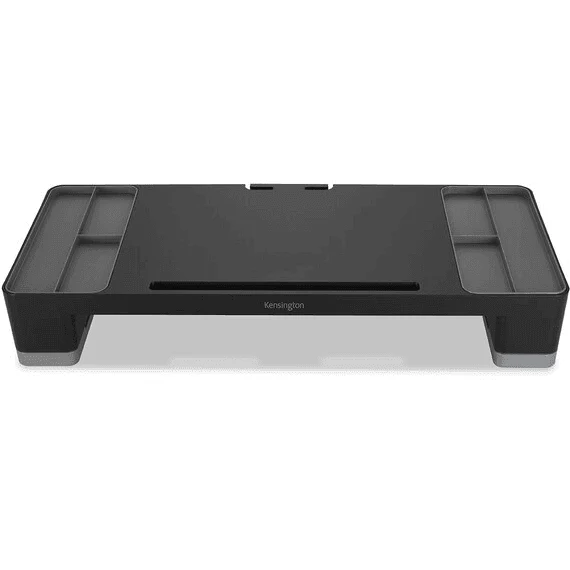 Kensington Monitor Stand Riser Stationery Compartments Organiser Cable Management - Image 2