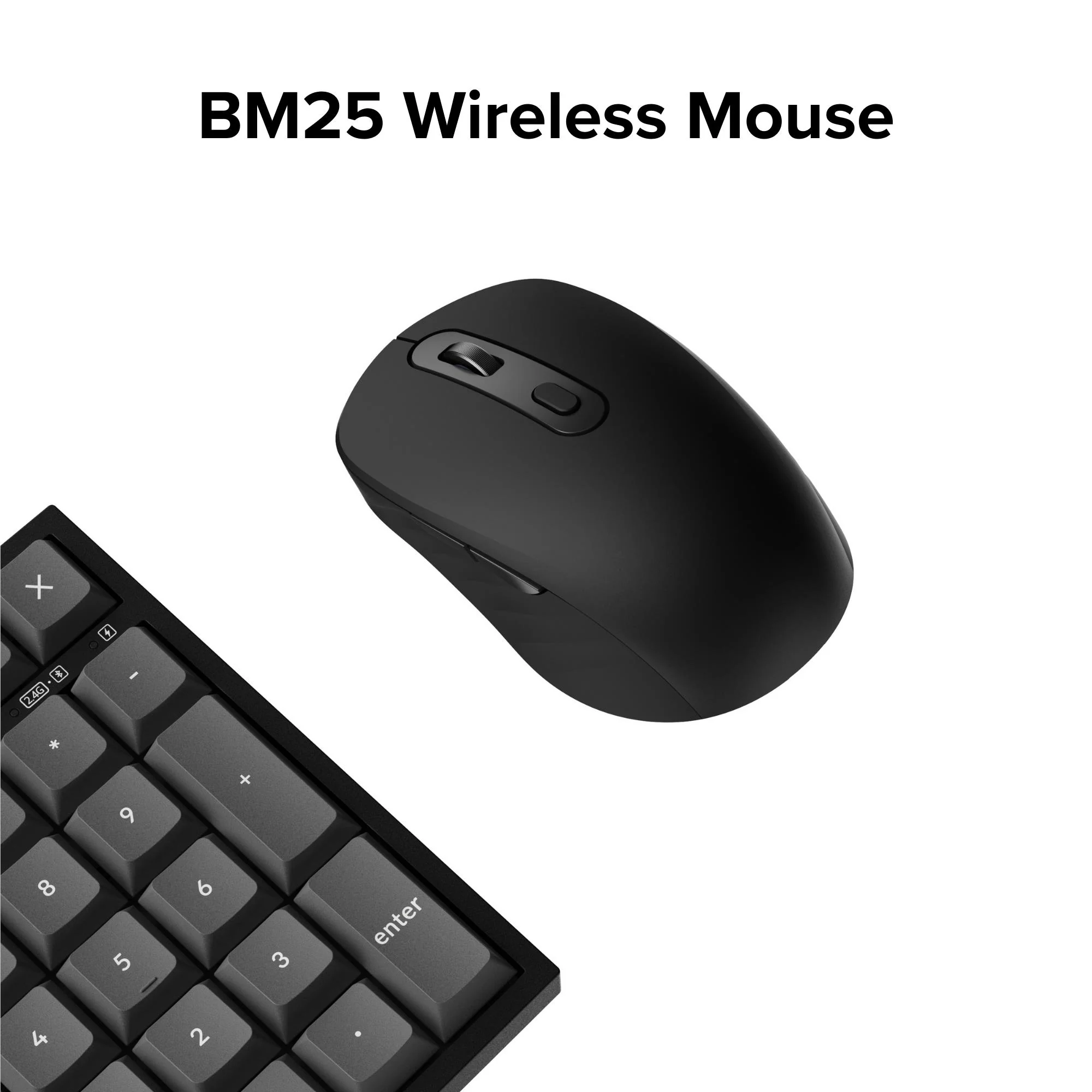 Keychron B36 Silent Keyboard and BM25 Silent Mouse Wireless Combo (Classic Black) - Image 6