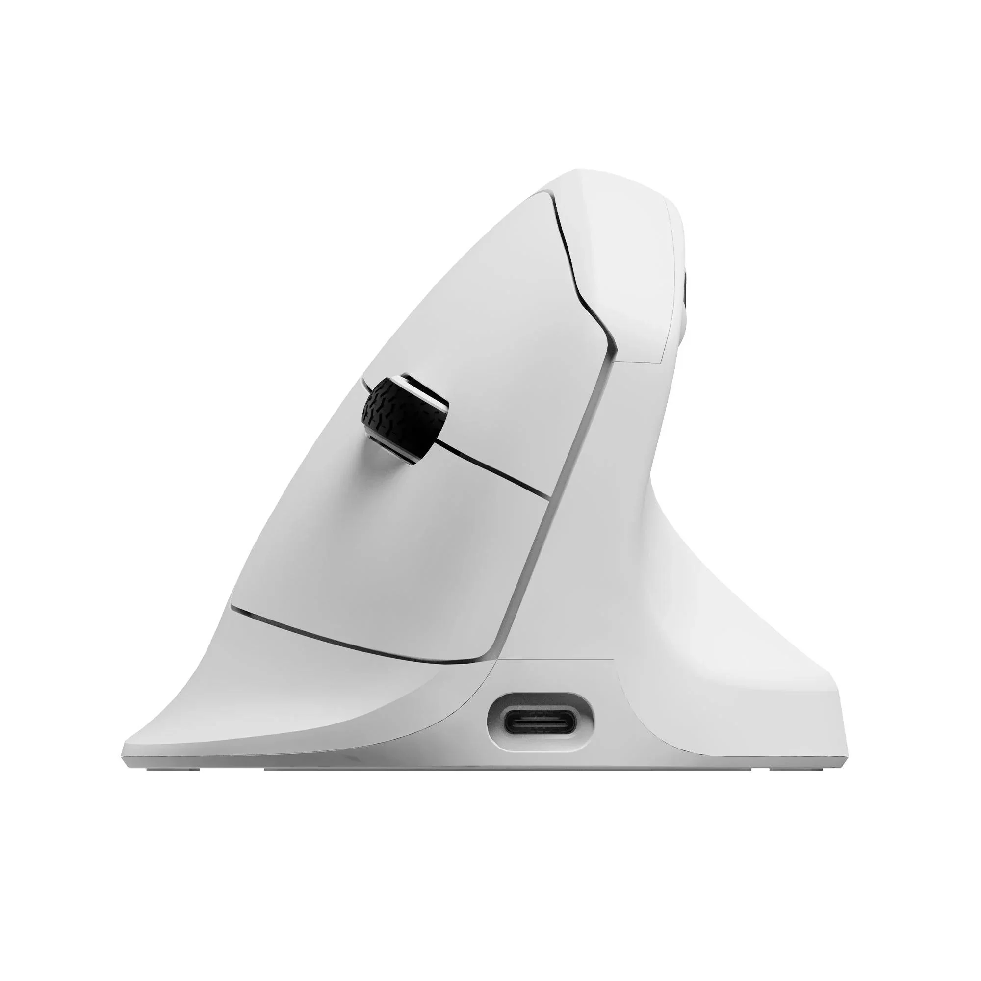 Keychron M5 PixArt 3950 8K Polling Rate Wireless Ergonomic Mouse (White) - Image 2