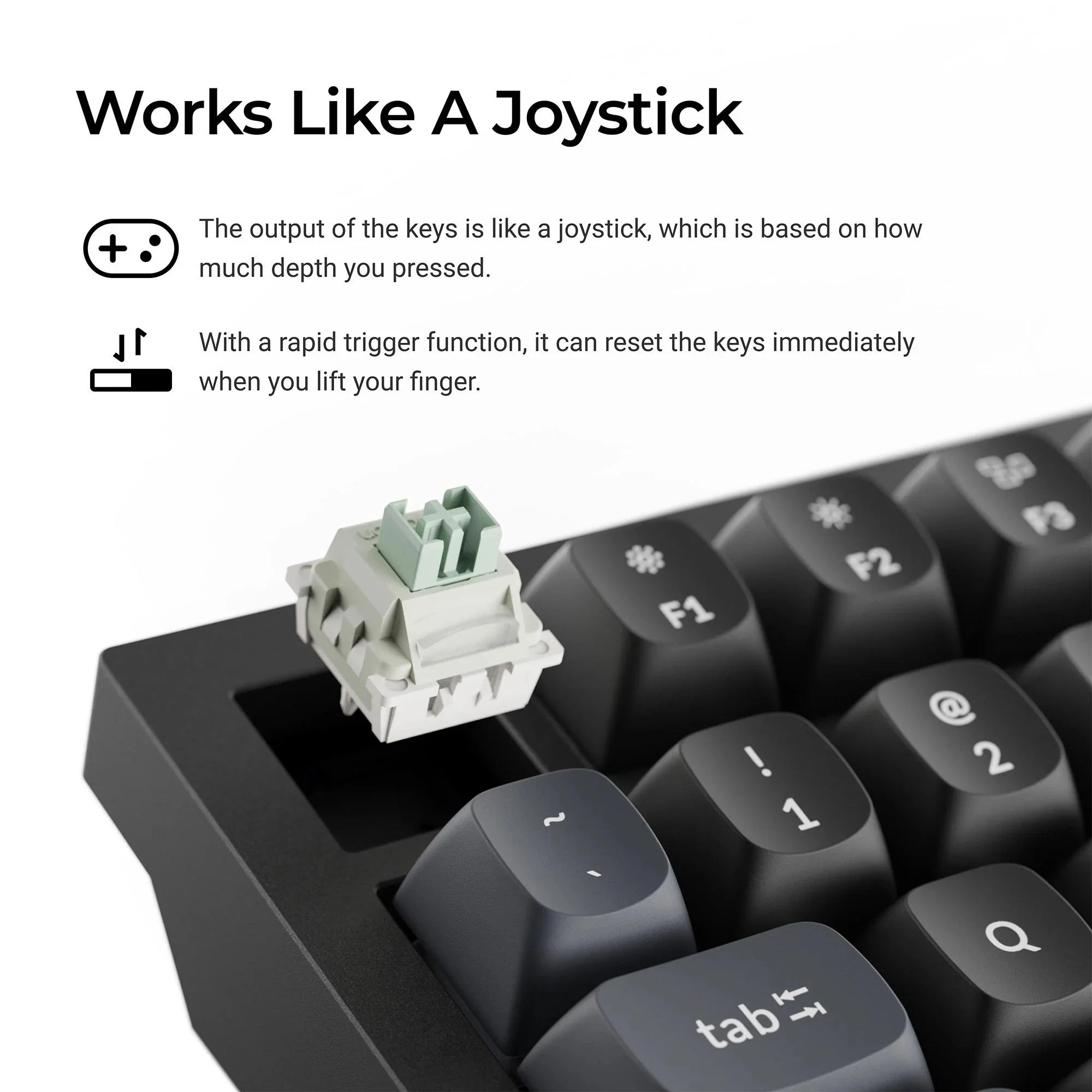 Keychron Q6 HE 8K TMR Aluminium Wired Magnetic Gaming Keyboard (Black) - Image 2