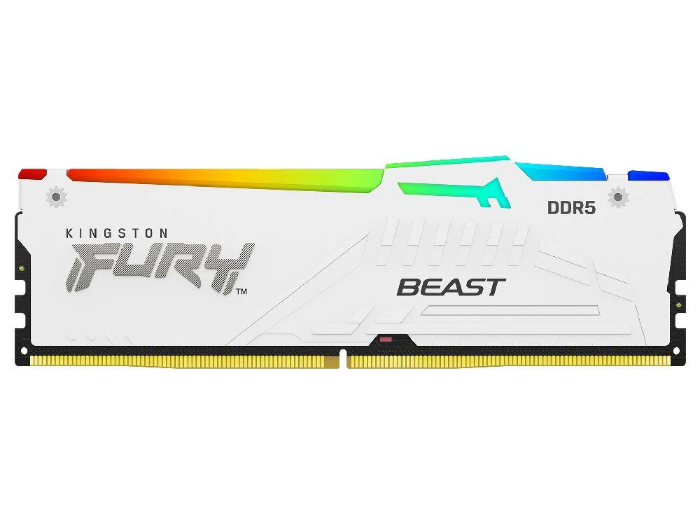 Kingston Fury Beast DDR5 RGB 32GB (2 x 16GB) 6000MHz CL36 RAM - White - Image 2