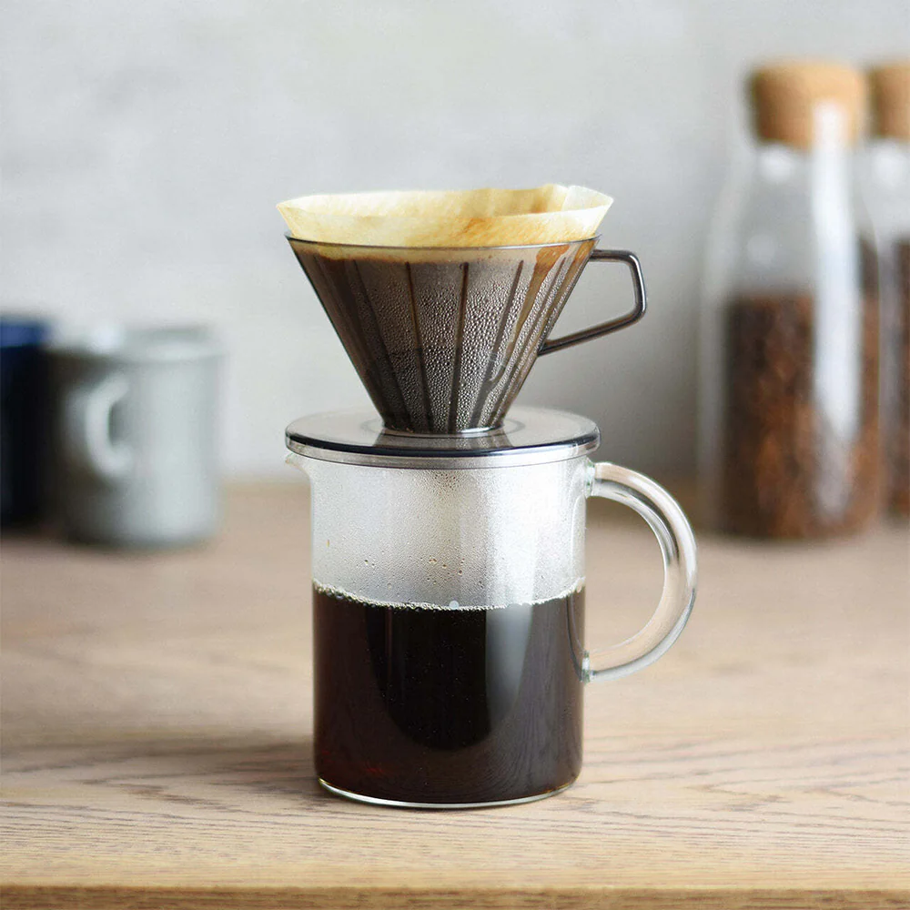 Kinto SCS-02 Glass Coffee Jug 300ml 13cm Small with Handle (Clear) - Image 2