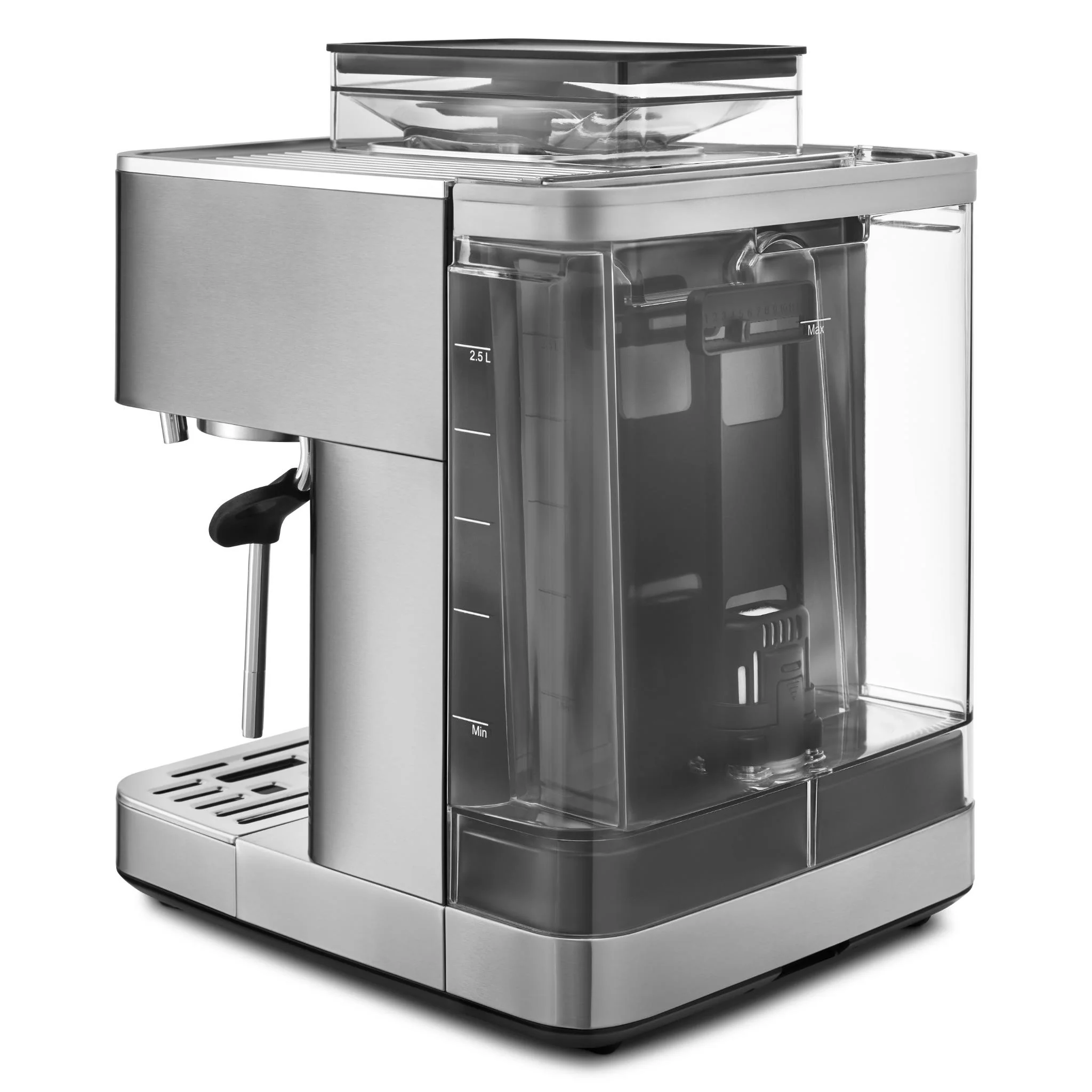 KitchenAid KES6551 Semi Automatic Espresso Machine with Burr Grinder (Steel) - Image 5