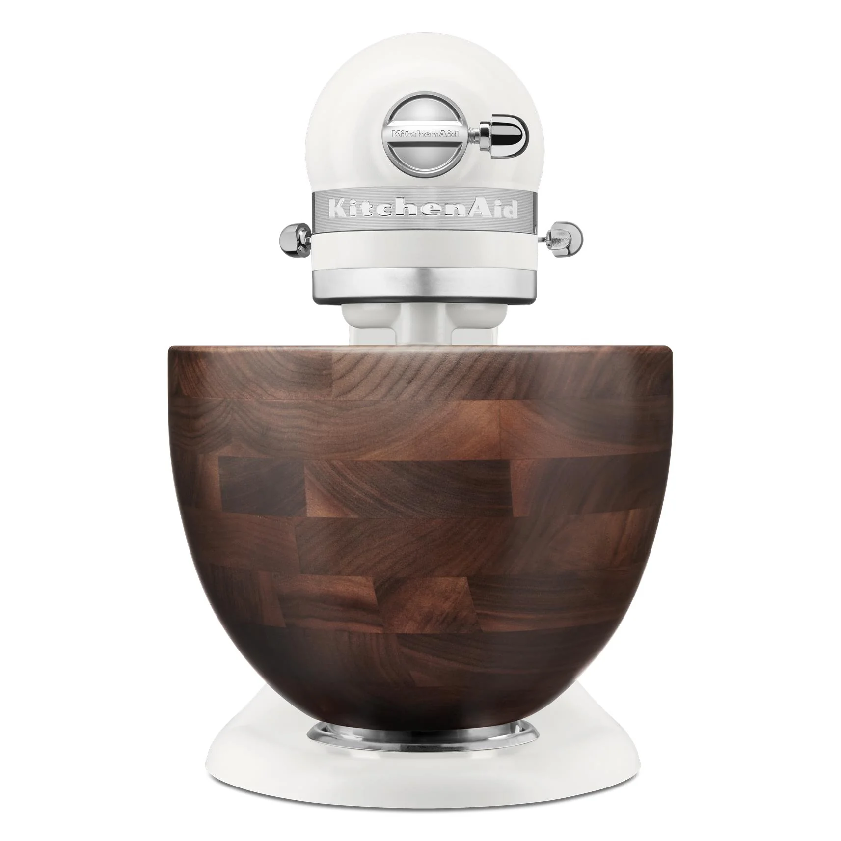 KitchenAid KSM156 4.7L Artisan Stand Mixer with Walnut Wood Bowl - Image 3