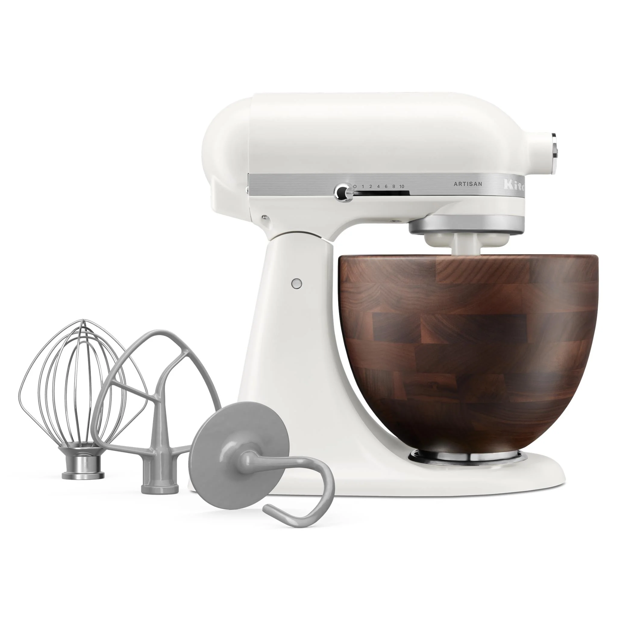 KitchenAid KSM156 4.7L Artisan Stand Mixer with Walnut Wood Bowl - Image 5