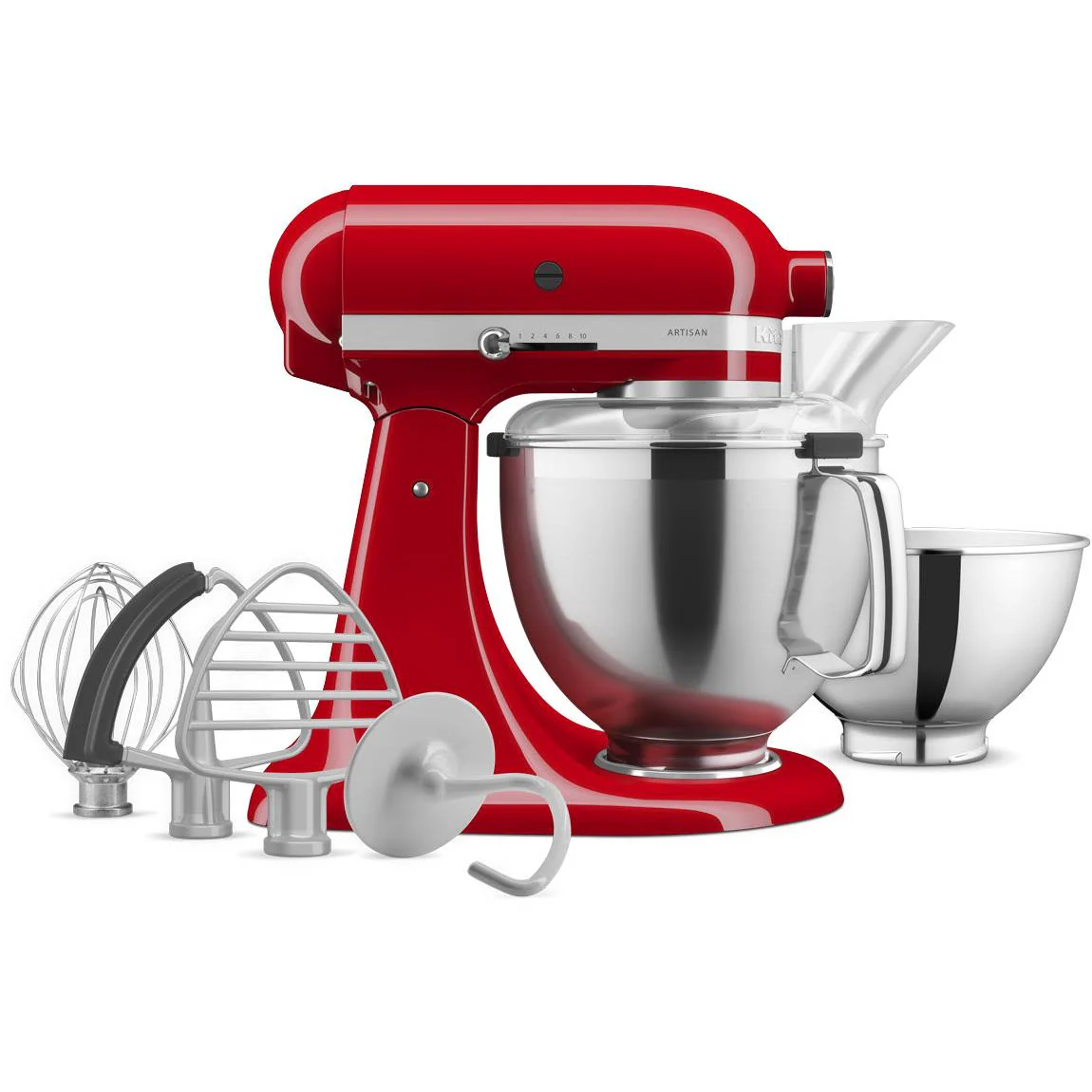 KitchenAid KSM195 4.7L Artisan Stand Mixer (Empire Red) - Image 4