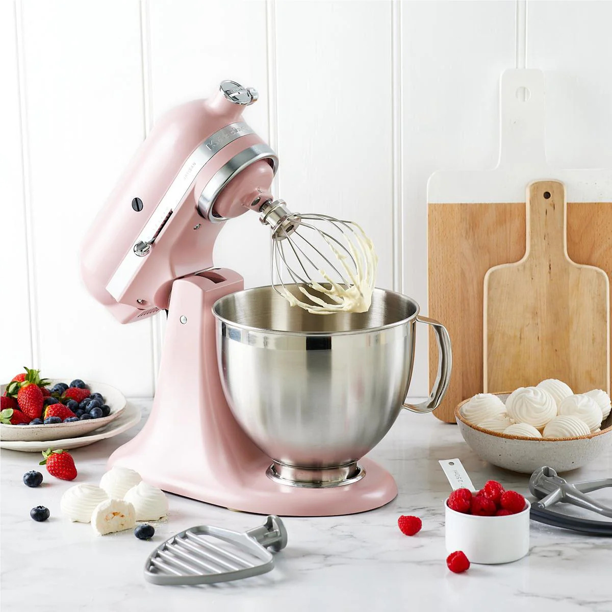 KitchenAid KSM195 4.8L Artisan Stand Mixer (Dried Rose) - Image 5