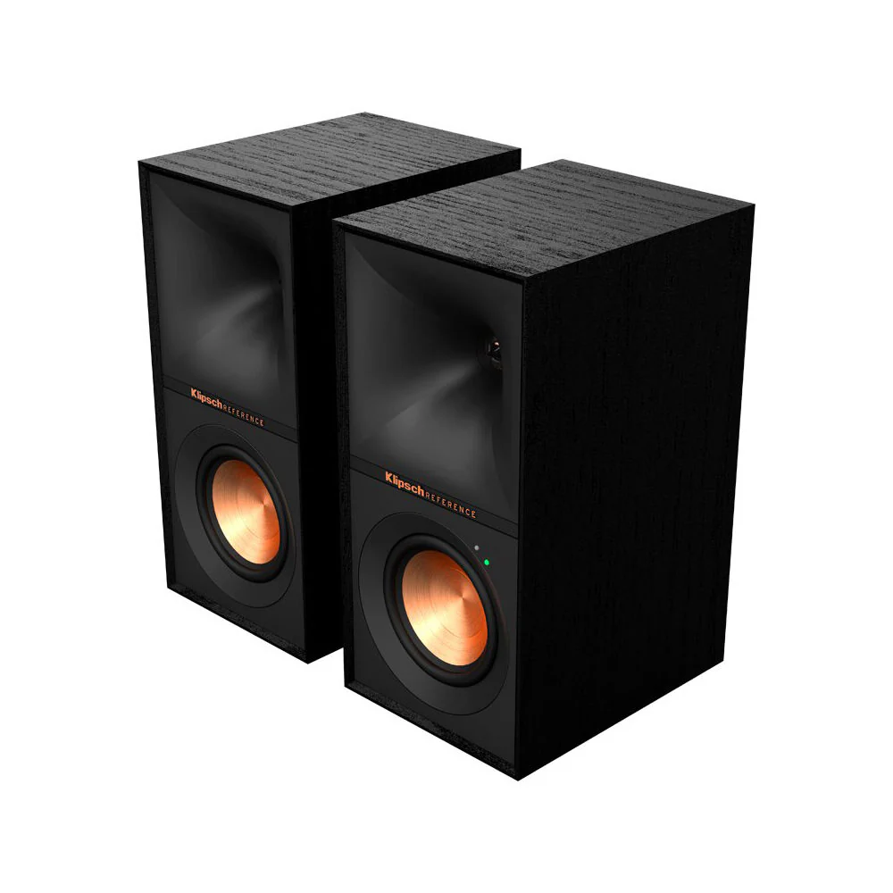 Klipsch R-40PM Powered Wireless Bluetooth Bookshelf 70W Speakers (2x) Black - Image 3