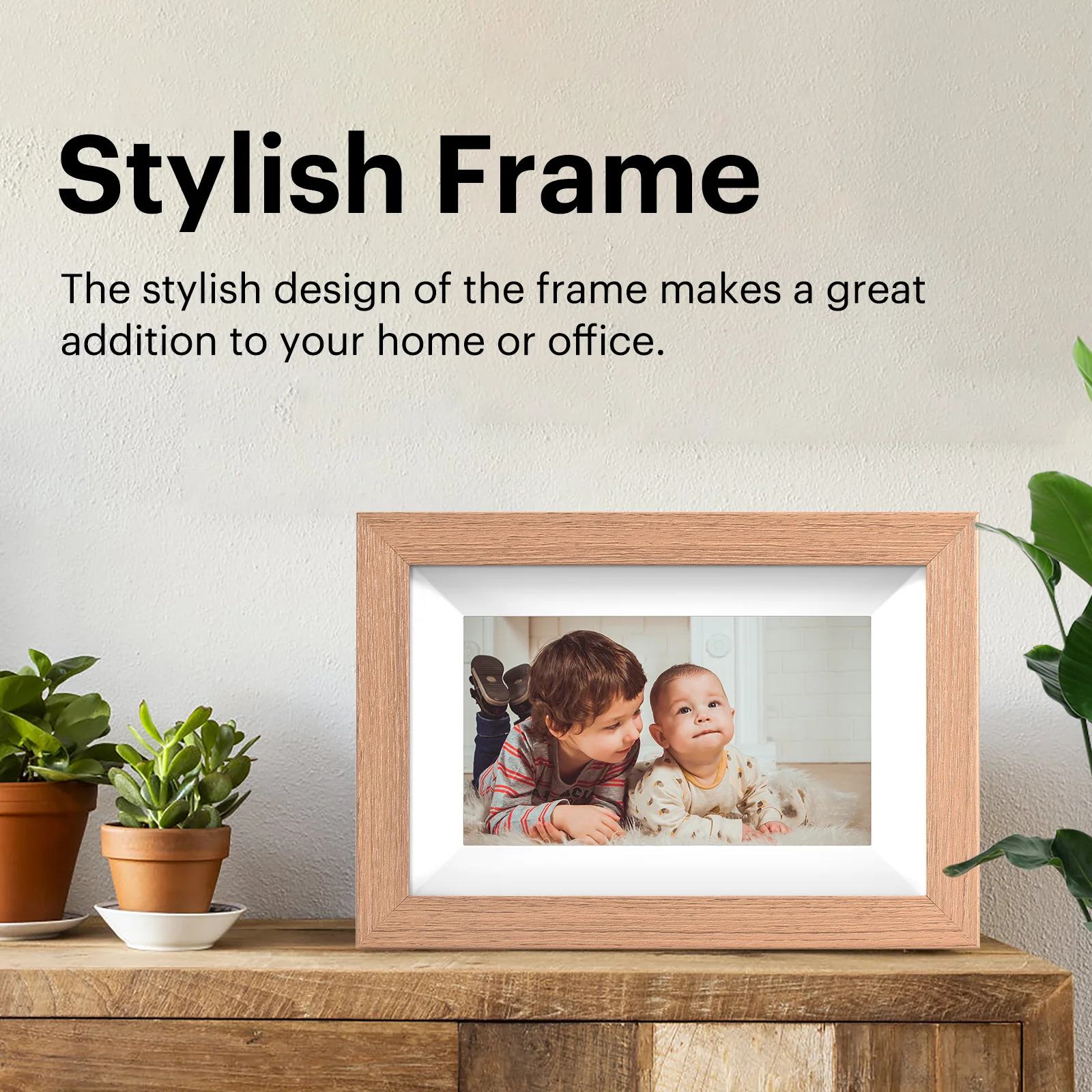 KODAK RCF-702W 7" Digital Photo Frame 32GB Wi-Fi (Natural Wood) - Image 4