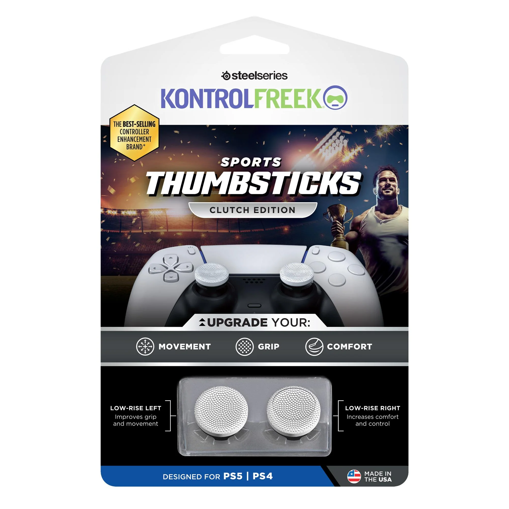 KontrolFreak Sports Clutch (White/Black) for PlayStation - Image 2