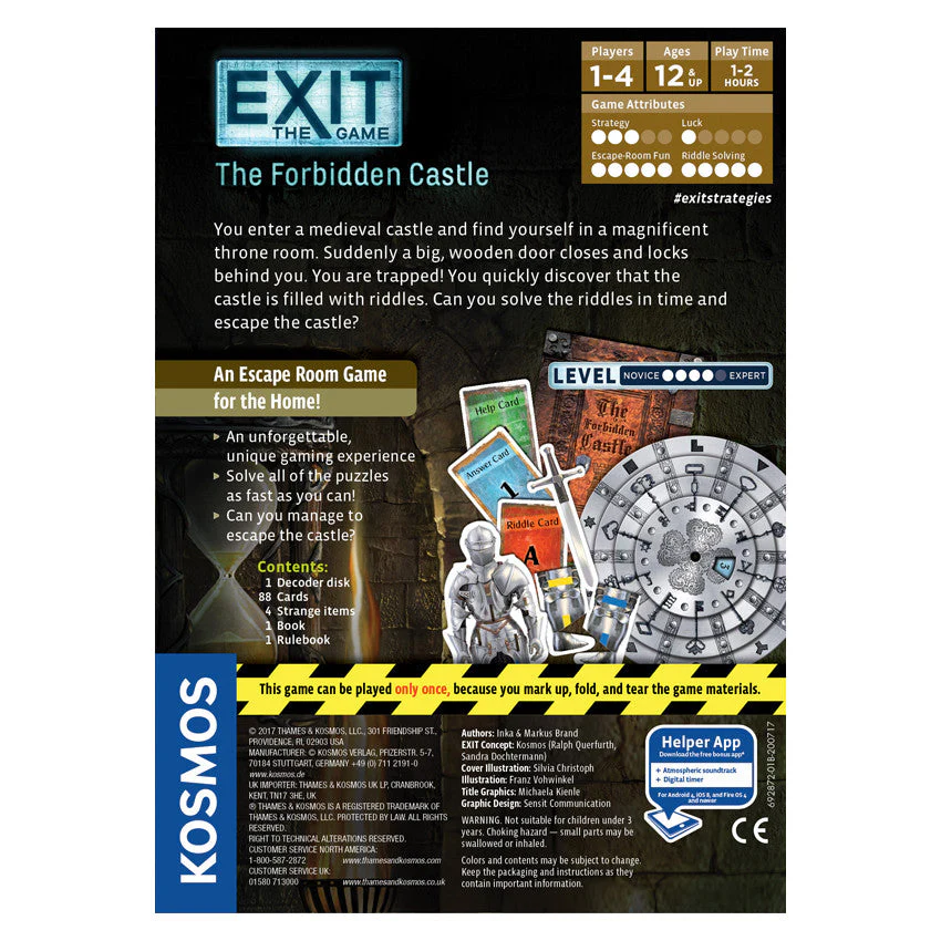 Kosmos Exit the Game the Forbidden Castle Game - Image 2