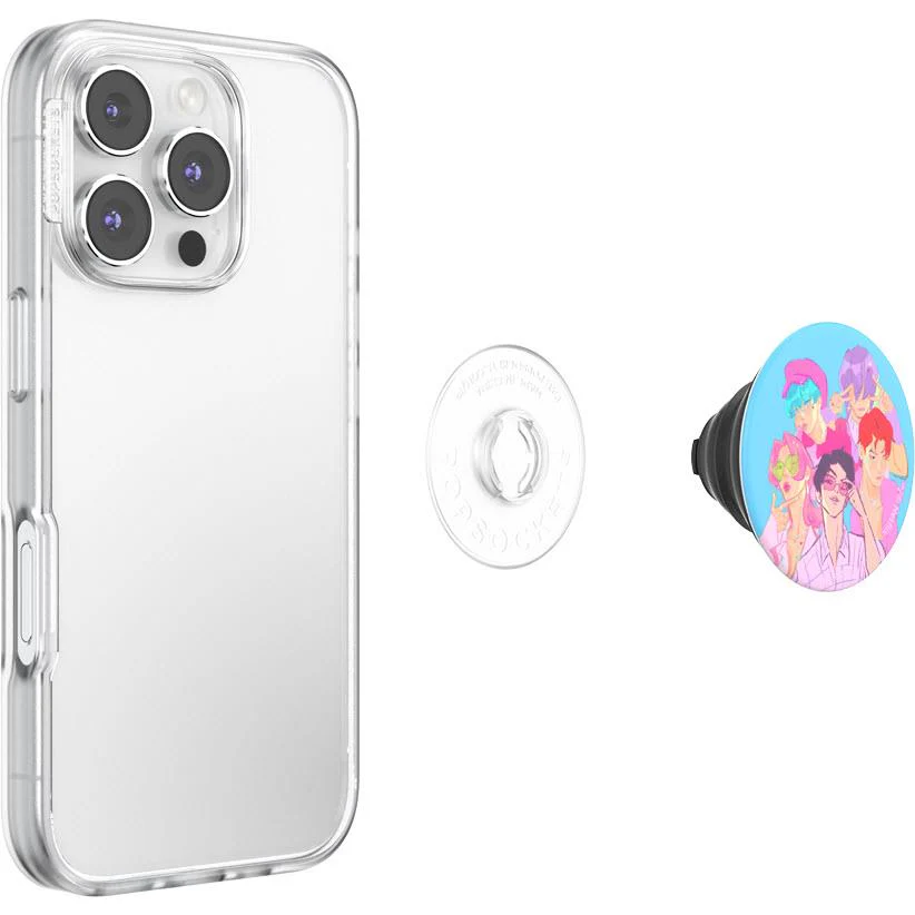 KPop Demon Hunters x PopSockets PopTop Adhesive and Chain Lite (Saja Boys) - Image 6