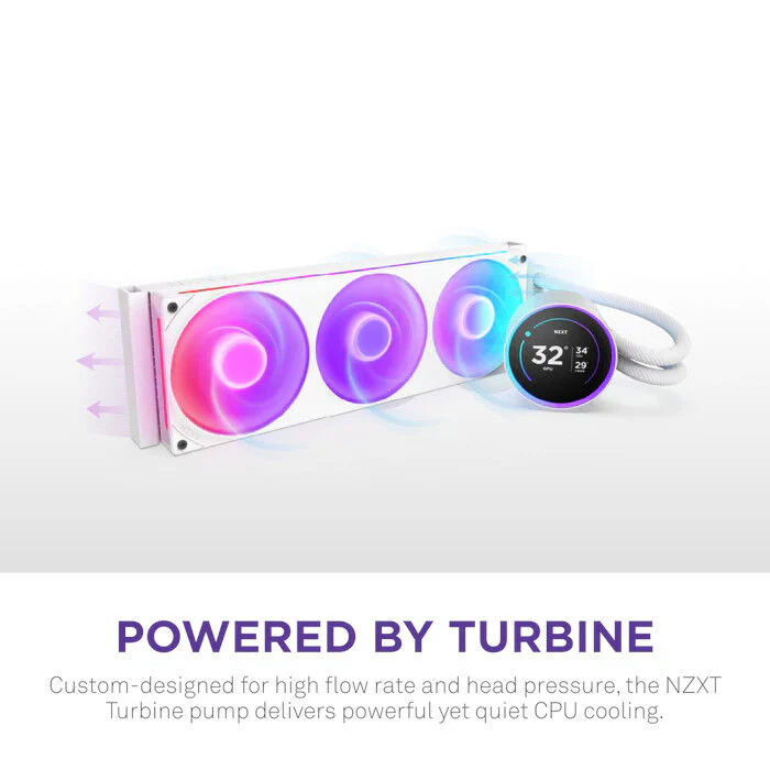 Kraken Elite 420 RGB V2 - 420mm AIO Liquid Cooler with Display - Image 2