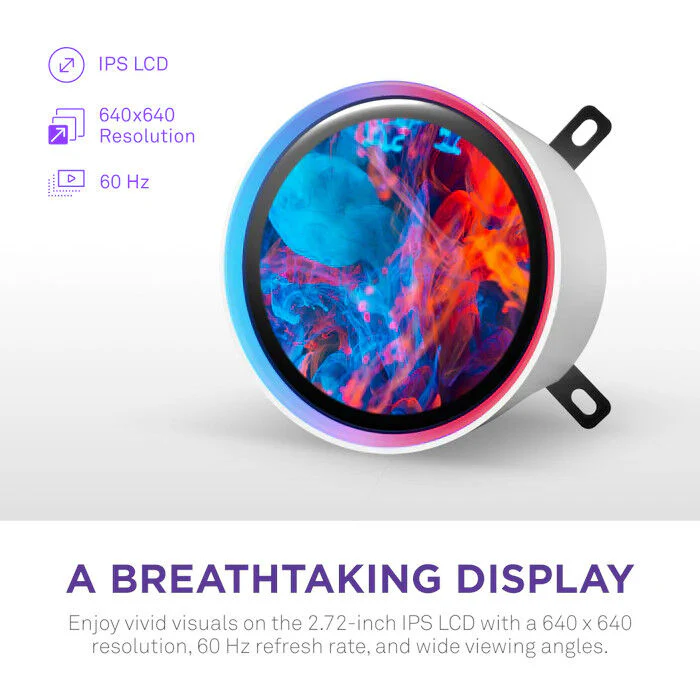 Kraken Elite 420 RGB V2 - 420mm AIO Liquid Cooler with Display - Image 3