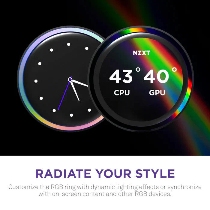 Kraken Elite 420 RGB V2 - 420mm AIO Liquid Cooler with Display - Image 5