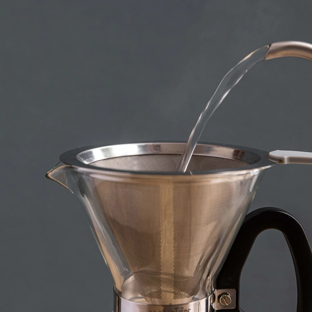 La Cafetiere 12cm Pour Over Stainless Steel Coffee Dripper (Silver) - Image 3