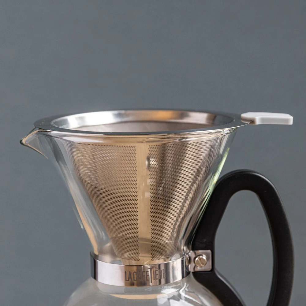La Cafetiere 12cm Pour Over Stainless Steel Coffee Dripper (Silver) - Image 4