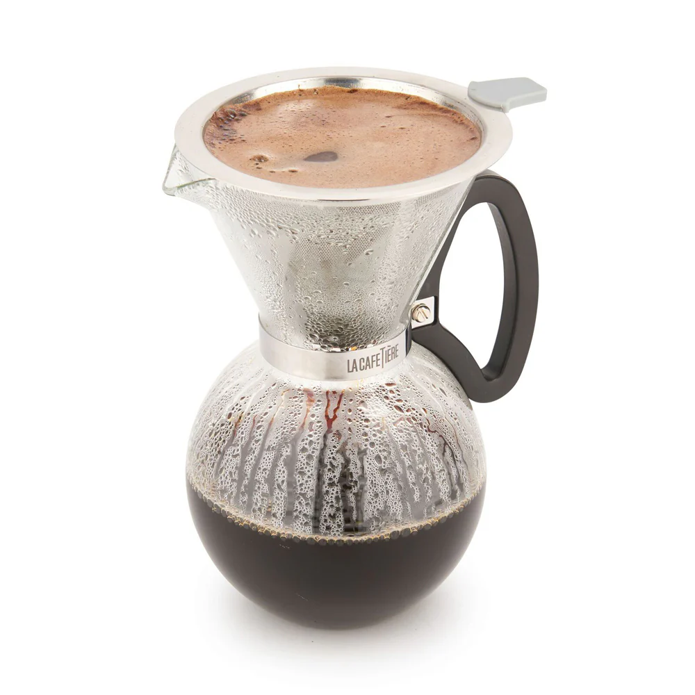 La Cafetiere 12cm Pour Over Stainless Steel Coffee Dripper (Silver) - Image 8