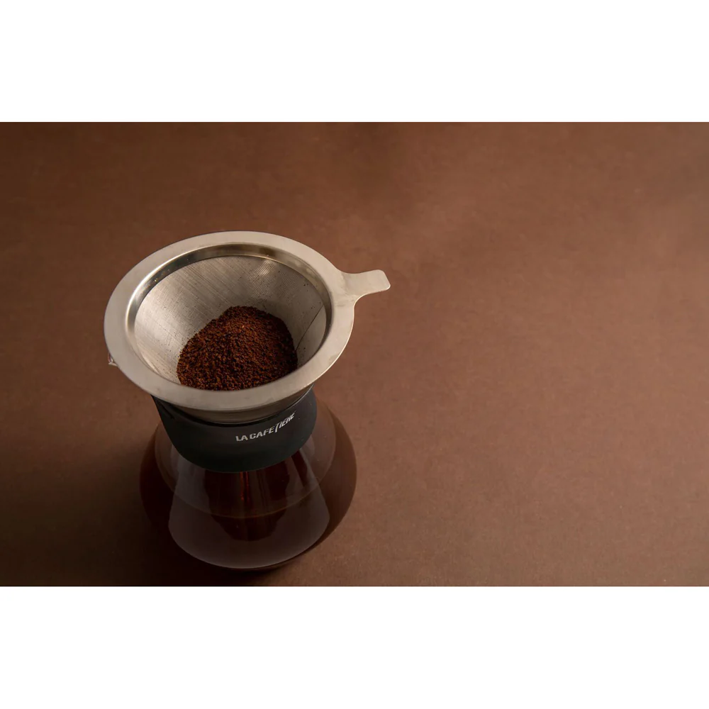 La Cafetiere 15cm/400ml 3-Cup Glass Coffee Dripper & Carafe Set - Image 4