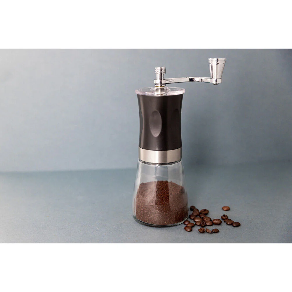 La Cafetiere 19.5cm Manual Stainless Steel Coffee Grinder Black - Small - Image 2