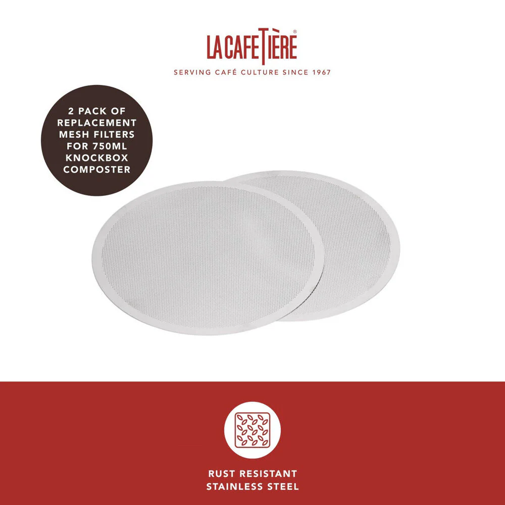 La Cafetiere 2-Pieces Replacement Filter For Coffee Knock Box (White) - Image 9