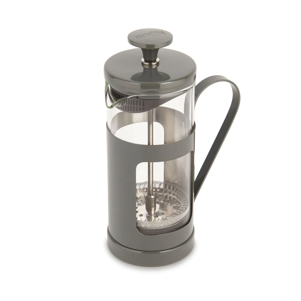 La Cafetiere Monaco 3-Cup 350ml SS/Glass French Press (Cool Grey) - Image 2