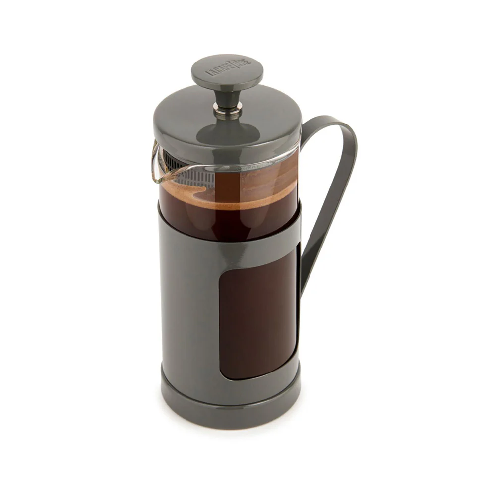 La Cafetiere Monaco 3-Cup 350ml SS/Glass French Press (Cool Grey) - Image 4