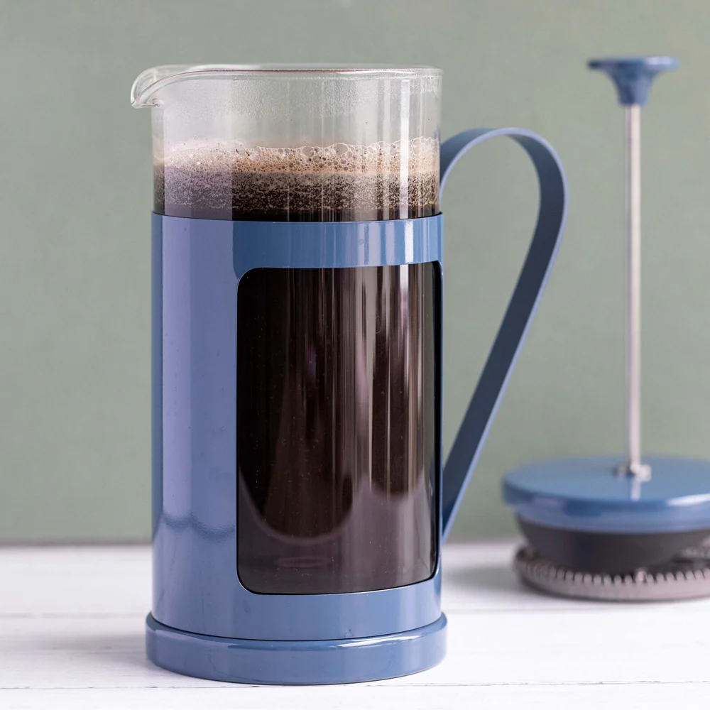 La Cafetiere Monaco 8-Cup 1L Stainless Steel Glass French Press (Navy) - Image 5