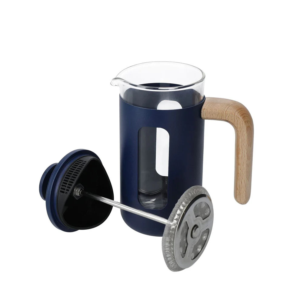 La Cafetiere Pisa 3-Cup 350ml Stainless Steel/Glass French Press (Navy) - Image 10