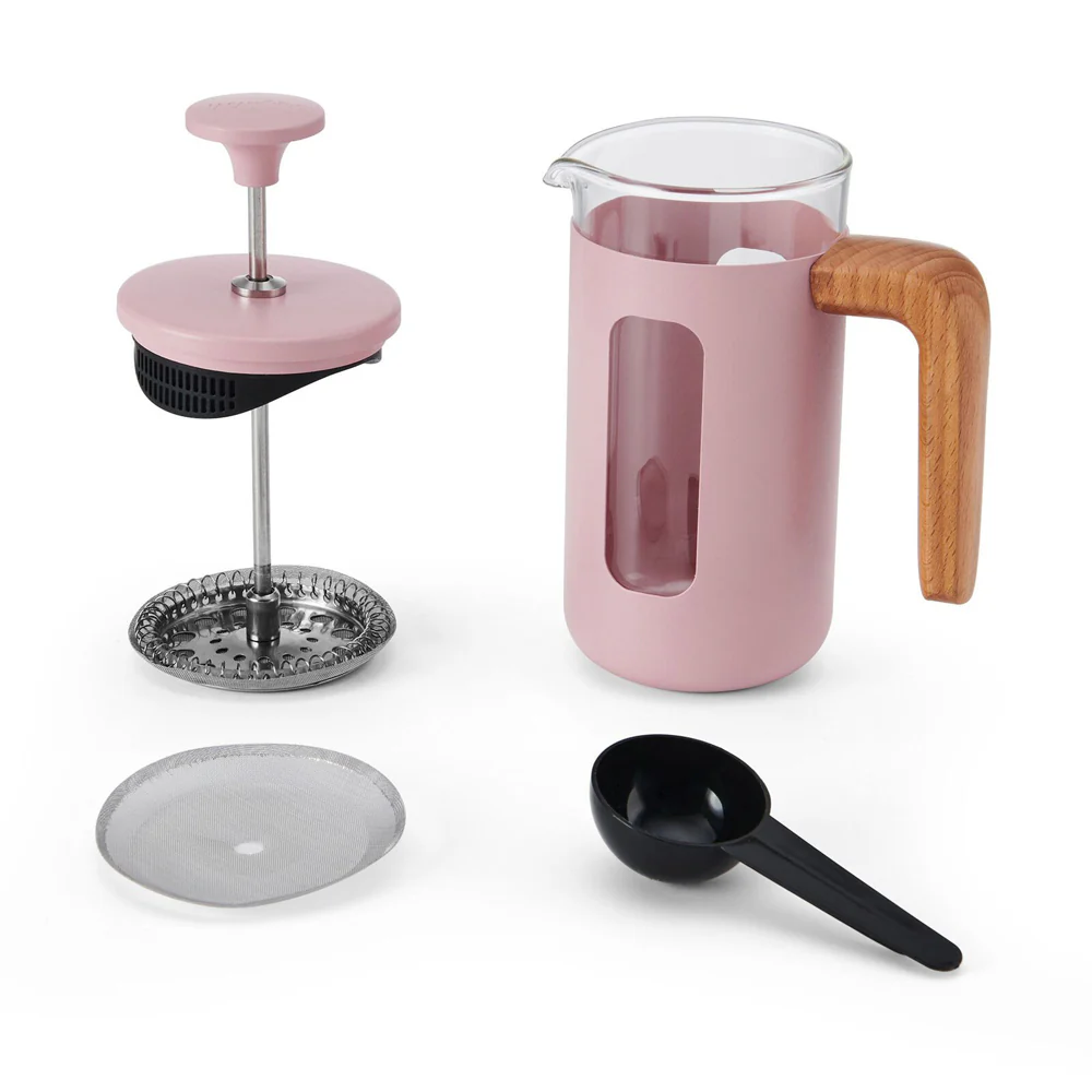 La Cafetiere Pisa 3-Cup 350ml Stainless Steel/Glass French Press (Pink) - Image 10