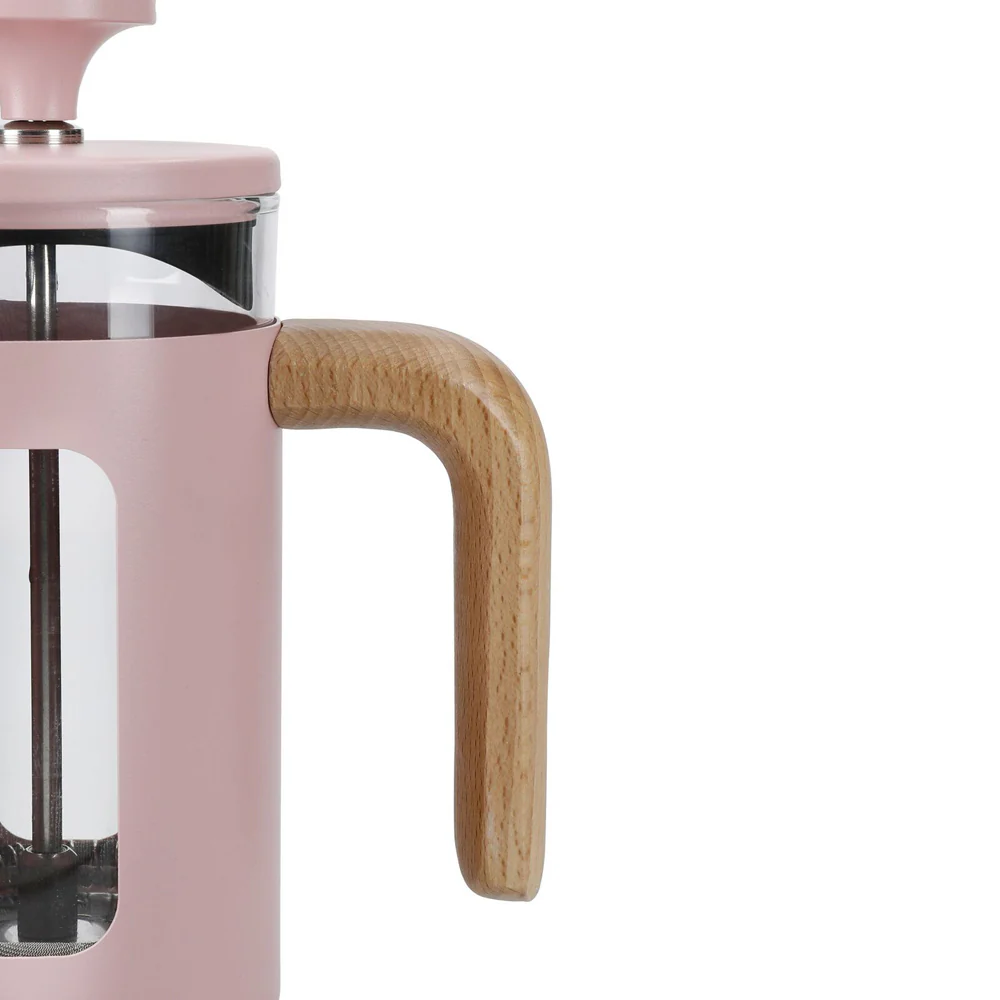 La Cafetiere Pisa 3-Cup 350ml Stainless Steel/Glass French Press (Pink) - Image 3
