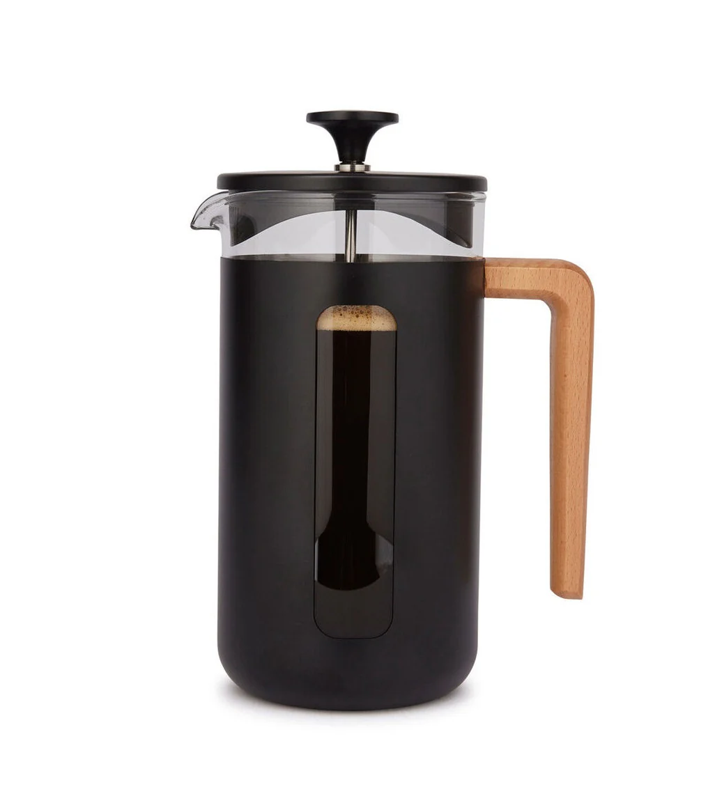 La Cafetiere Pisa 8-Cup 1L Stainless Steel/Glass Coffee French Press (Black)