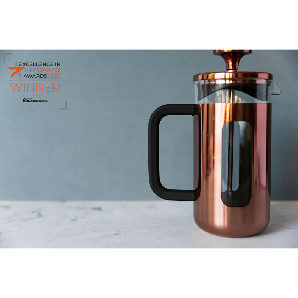 La Cafetiere Pisa 8-Cup 1L Stainless Steel/Glass Coffee French Press (Copper) - Image 3