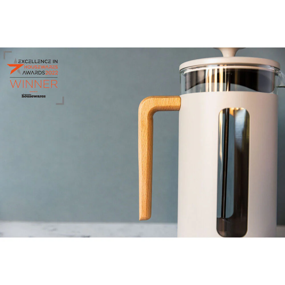 La Cafetiere Pisa 8-Cup 1L Stainless Steel/Glass Coffee French Press (Latte) - Image 3