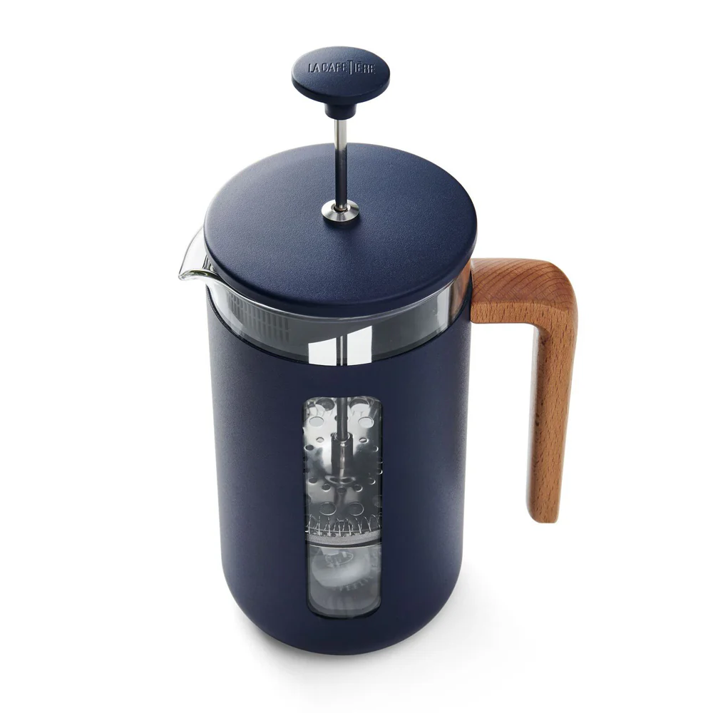 La Cafetiere Pisa 8-Cup 1L Stainless Steel/Glass Coffee French Press (Navy) - Image 7