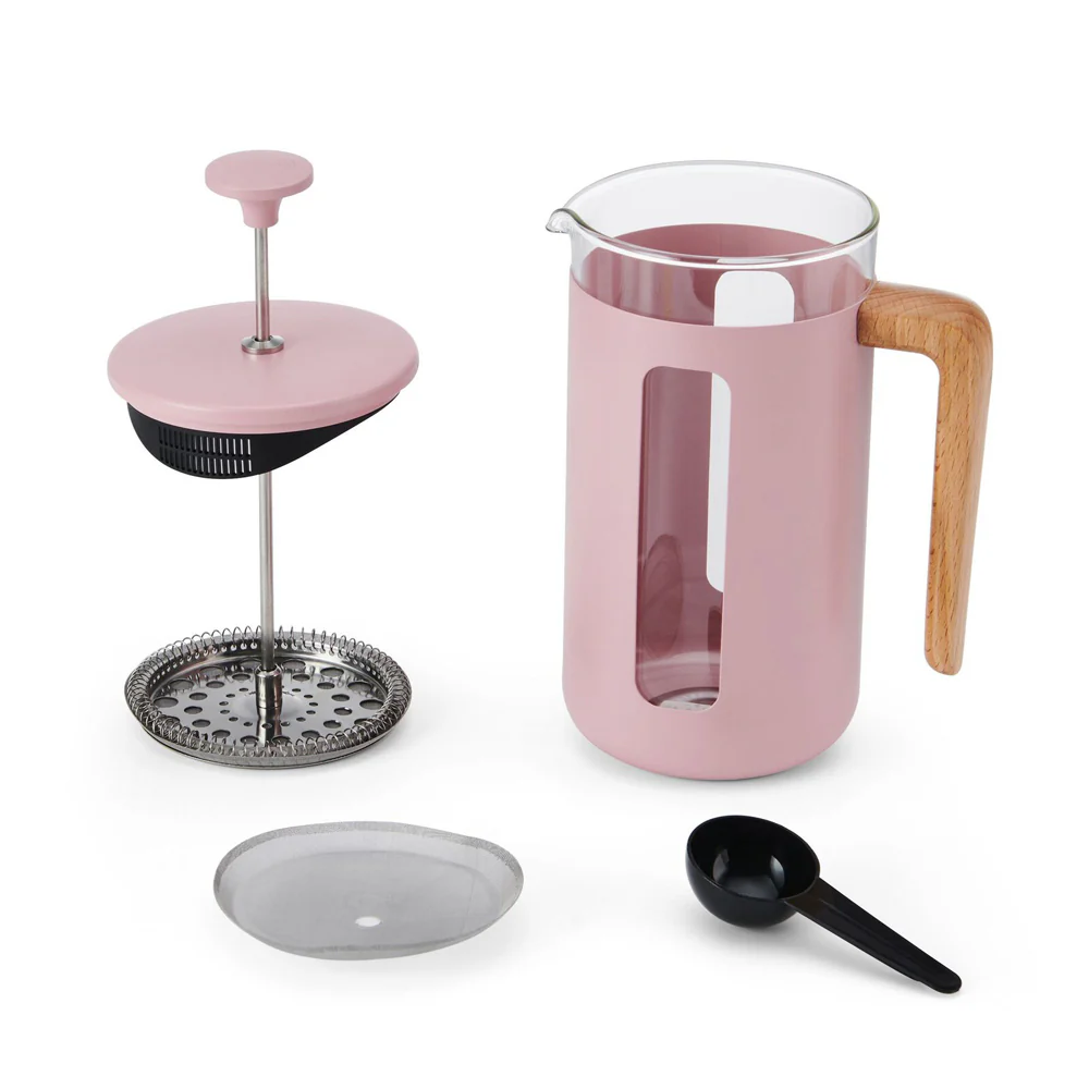 La Cafetiere Pisa 8-Cup 1L Stainless Steel/Glass Coffee French Press (Pink) - Image 6