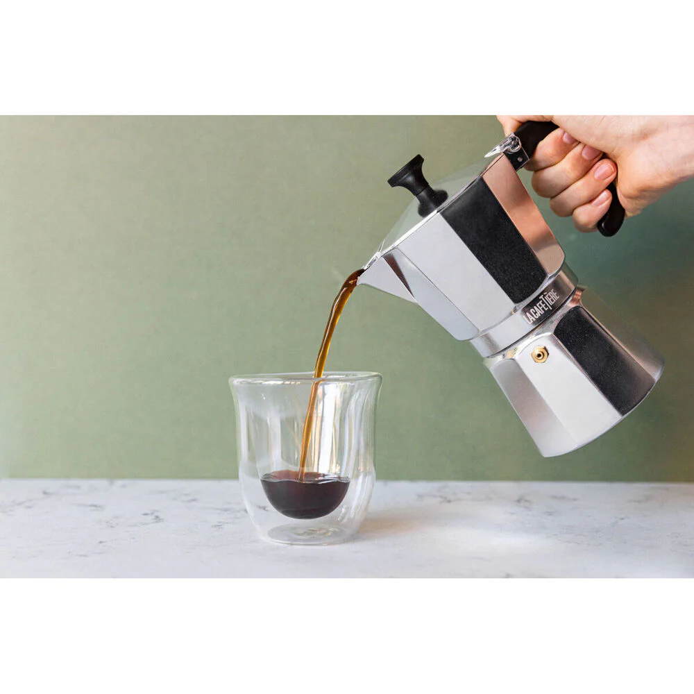 La Cafetiere Venice 3-Cup 150ml Espresso Maker Aluminum Coffee Pot (Silver) - Image 3