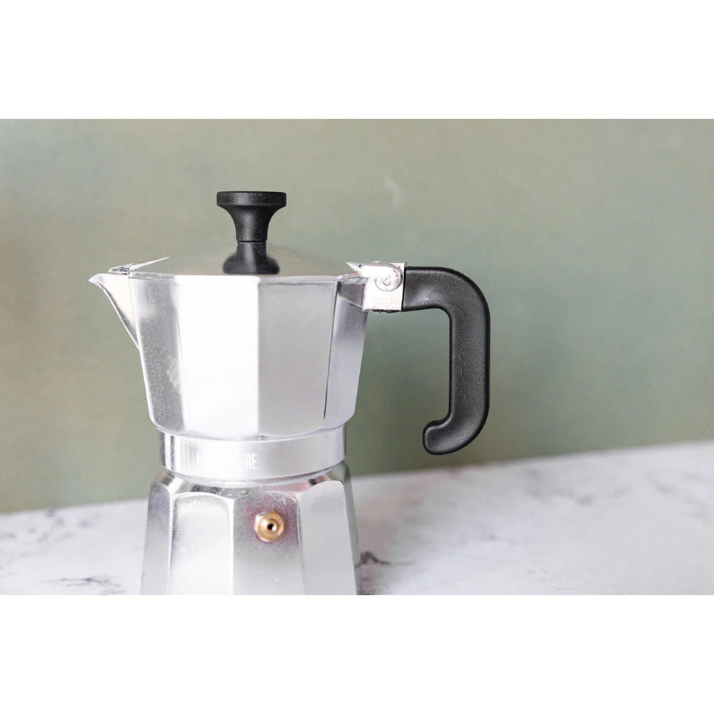 La Cafetiere Venice 3-Cup 150ml Espresso Maker Aluminum Coffee Pot (Silver) - Image 6