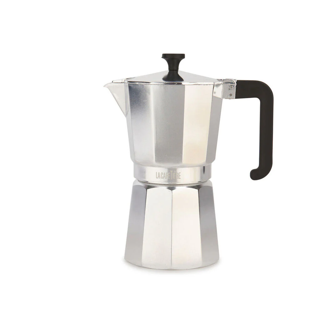 La Cafetiere Venice 9-Cup 470ml Espresso Maker Aluminum Coffee Pot (Silver) - Image 4