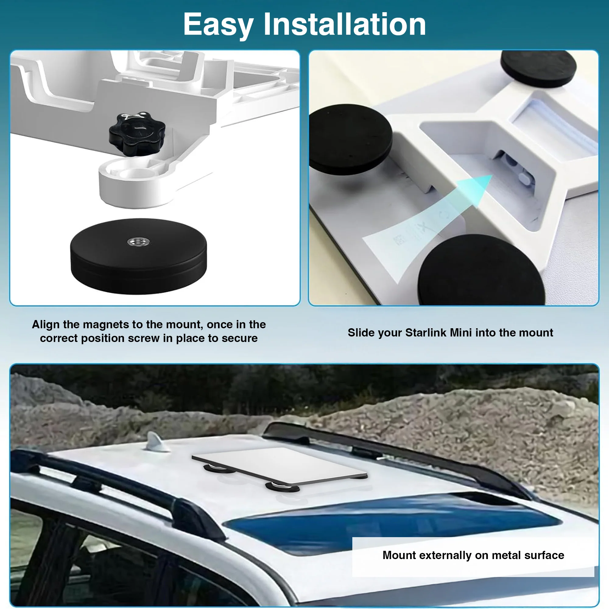 Laser ChargeCore Magnetic Car Roof Mount Starlink Mini - Image 5