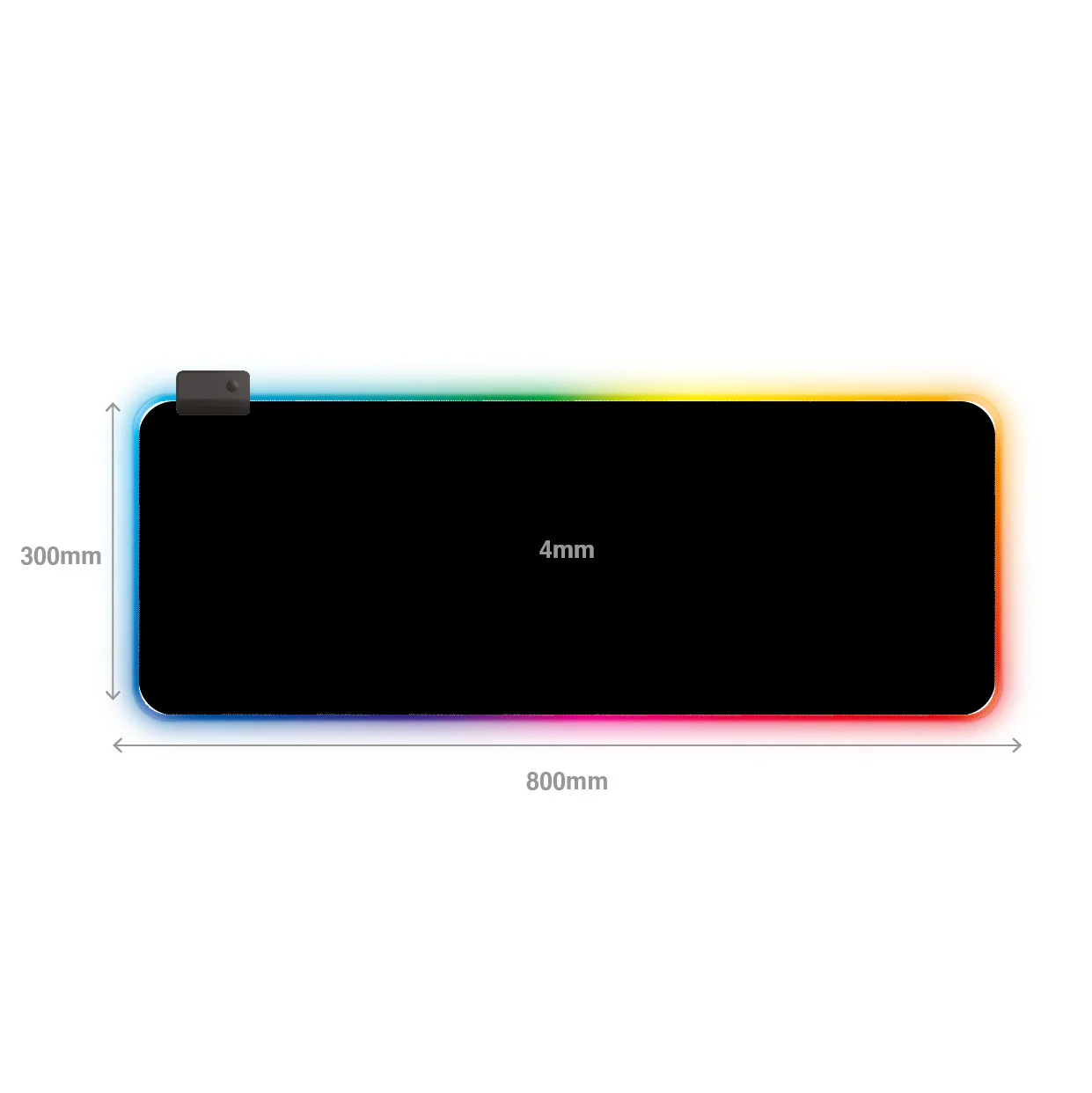 Laser Gaming X-Large LED Gaming Pad (Black) - Image 9