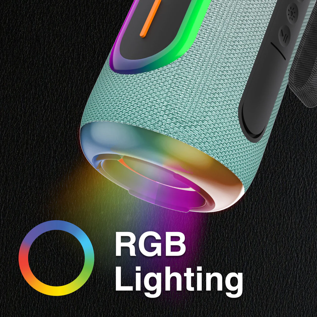 Laser RGB Pill Fabric Speaker Aquatic Awe - Image 2