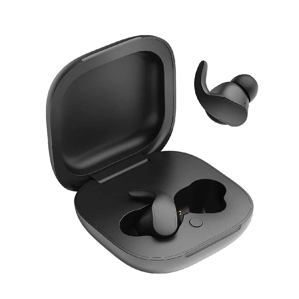 Laser Sport TWS Earbuds with Mini Ear-Hook Black